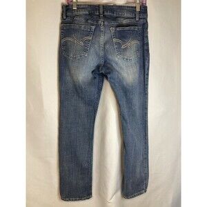 Wrangler Jeans Womens 31x30 Western Straight Leg Stretch Faded Cowgirl Ranch